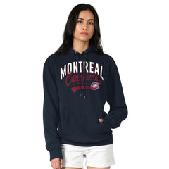 Montreal Canadiens G-III 4Her by Carl Banks Women's Filigree Logo Pullover Hoodie – Navy - NHL