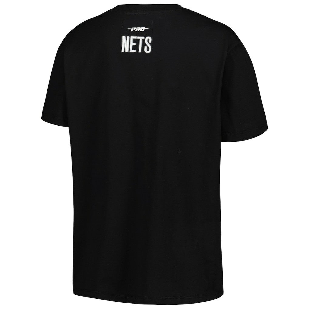 Brooklyn Nets Pro Standard Women's Script Boyfriend T-Shirt Black - NBA