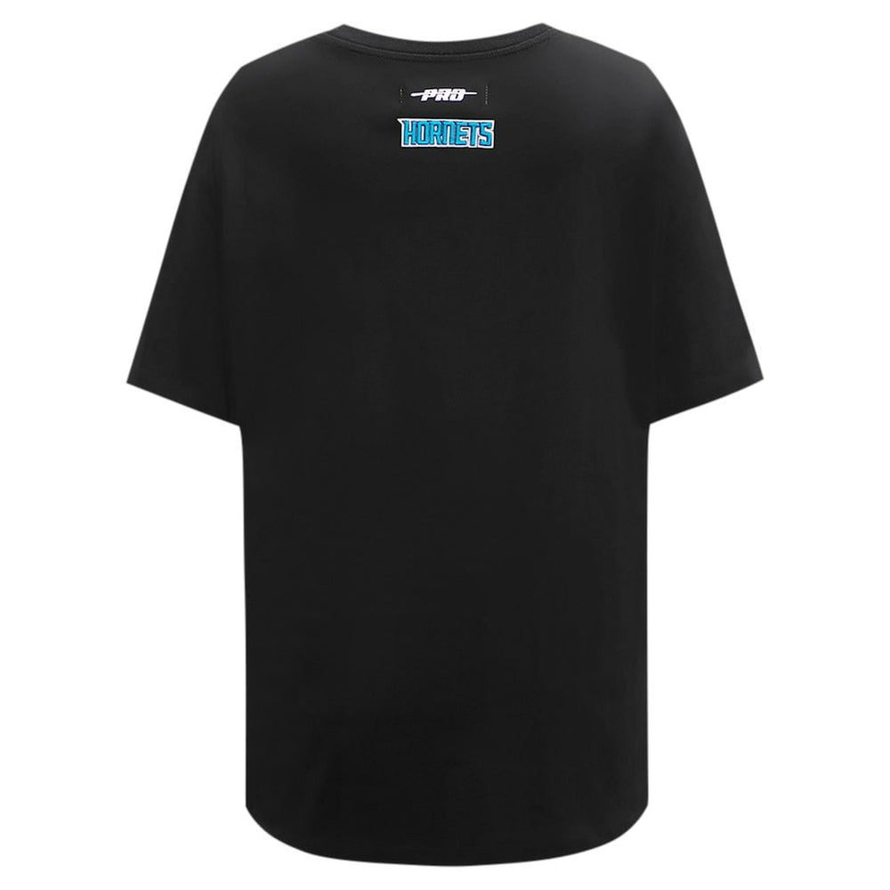 Charlotte Hornets Pro Standard Women's Script Boyfriend T-Shirt Black - NBA