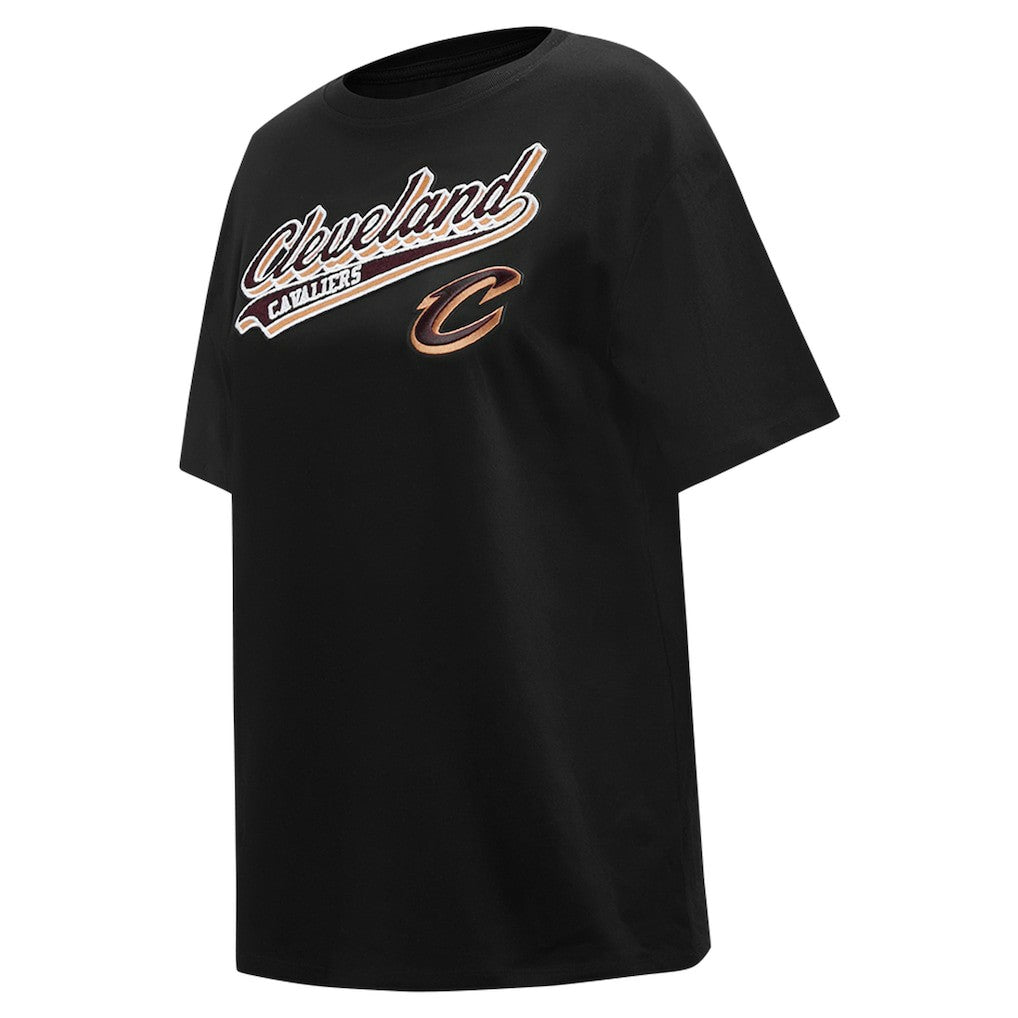 Cleveland Cavaliers Pro Standard Women's Script Boyfriend T-Shirt Black - NBA