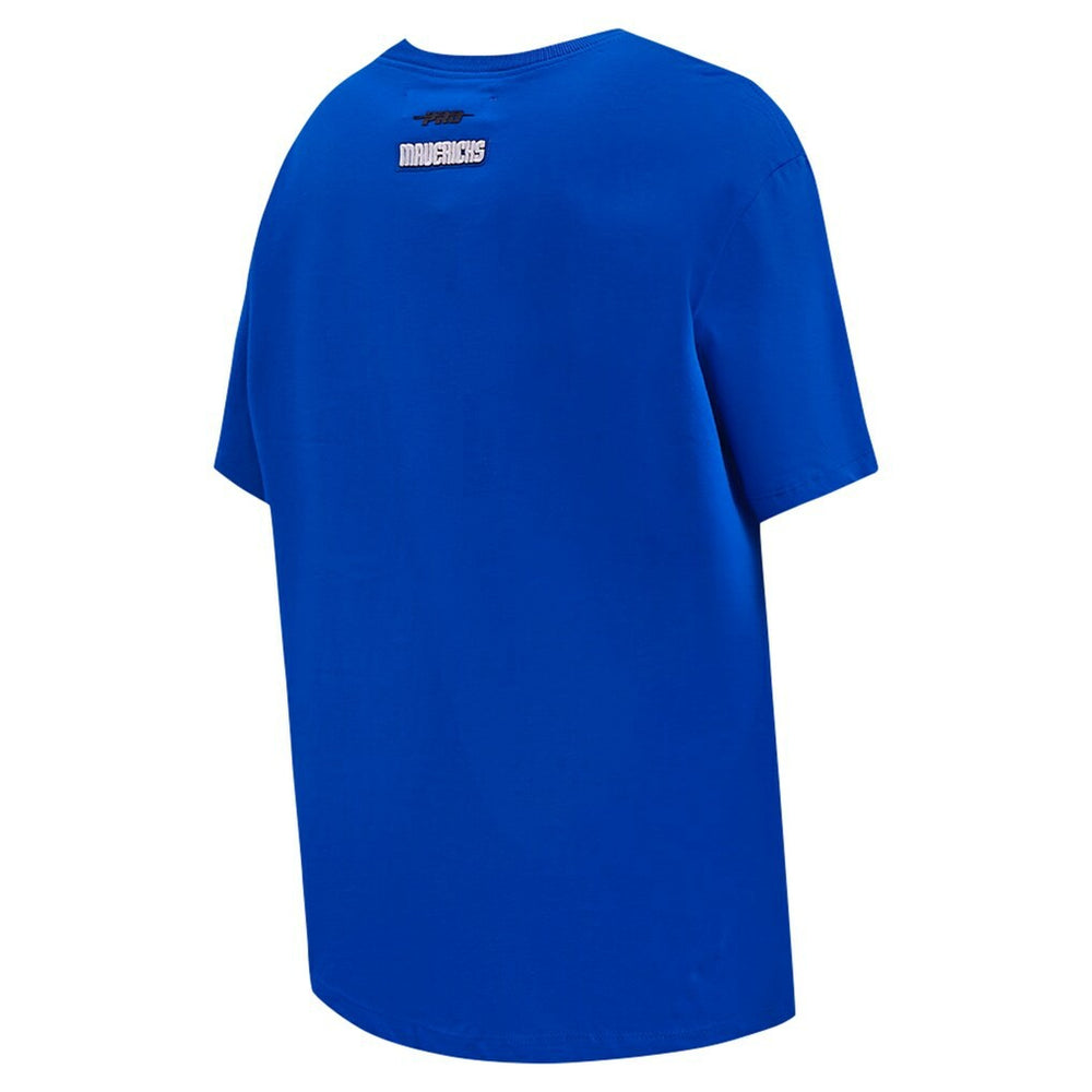 Dallas Mavericks Pro Standard Women's Script Boyfriend T-Shirt Royal - NBA
