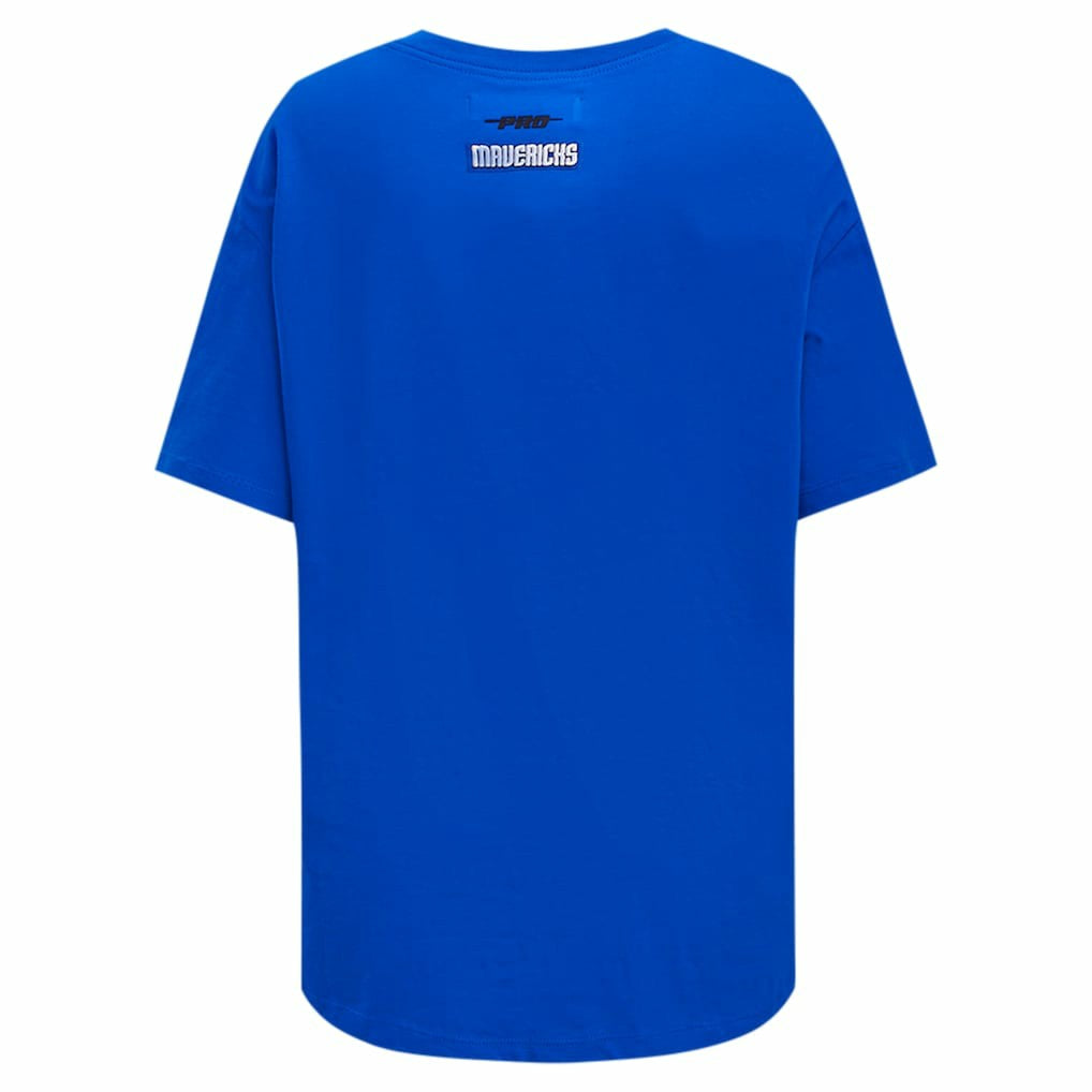 Dallas Mavericks Pro Standard Women's Script Boyfriend T-Shirt Royal - NBA