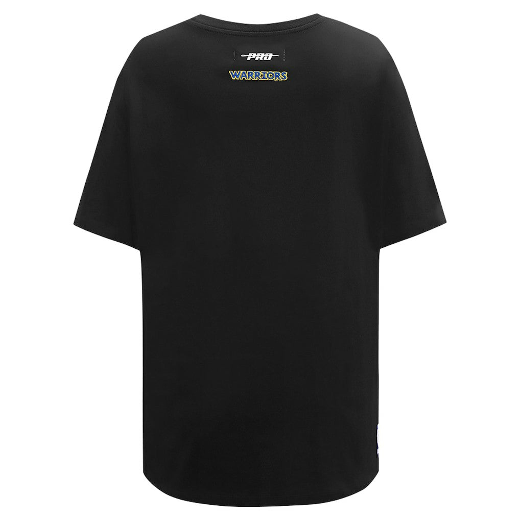 Golden State Warriors Pro Standard Women's Script Boyfriend T-Shirt Black - NBA