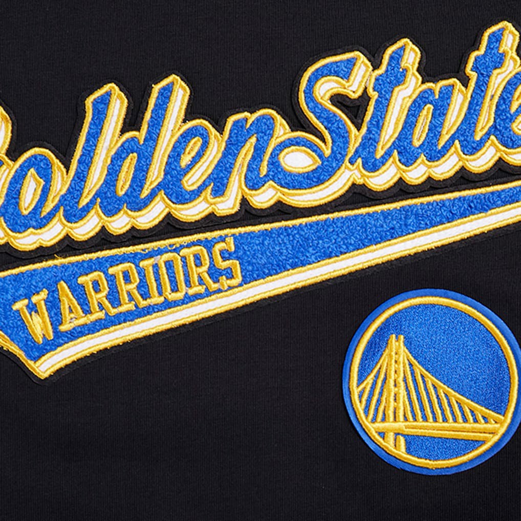 Golden State Warriors Pro Standard Women's Script Boyfriend T-Shirt Black - NBA