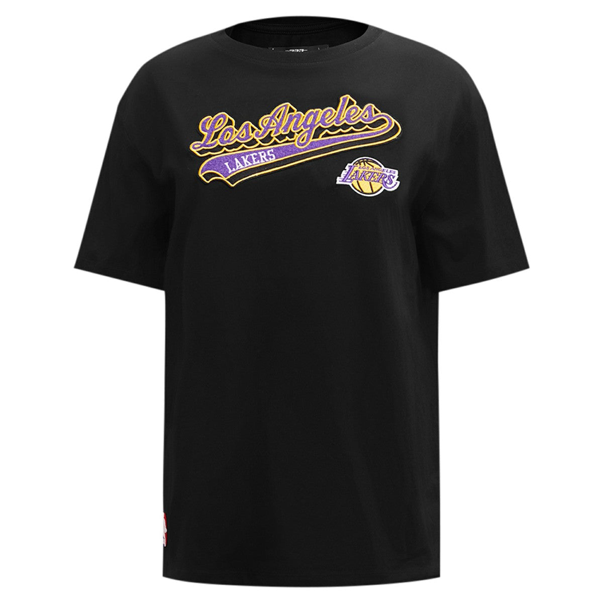 Los Angeles Lakers Pro Standard Women's Script Boyfriend T-Shirt Black - NBA