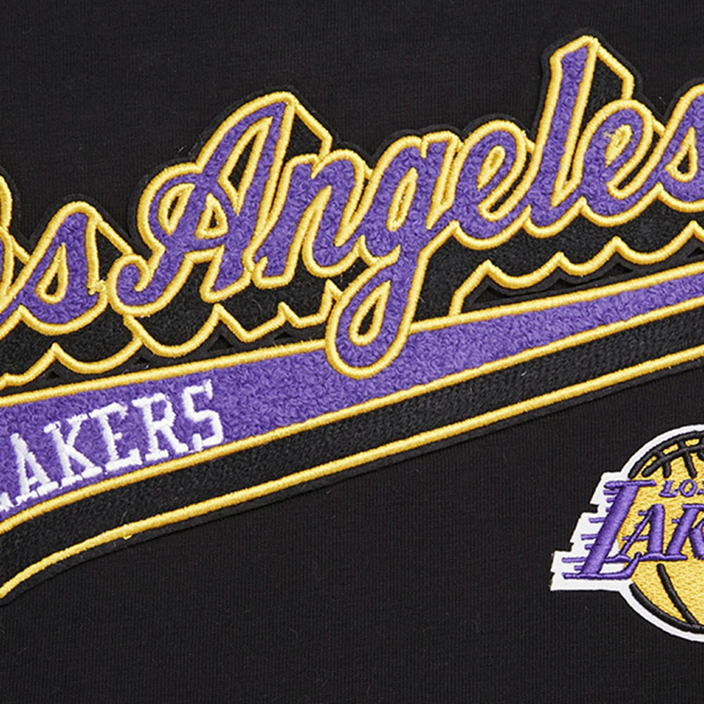 Los Angeles Lakers Pro Standard Women's Script Boyfriend T-Shirt Black - NBA