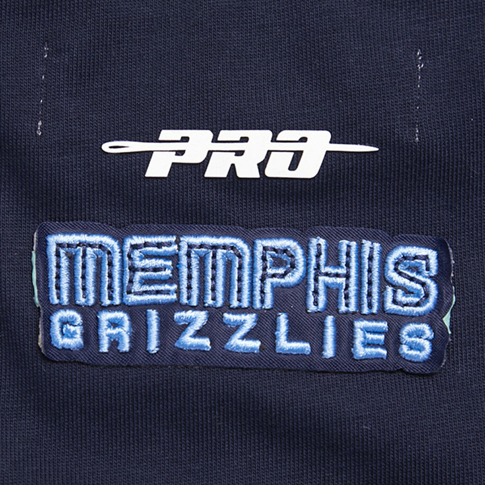 Memphis Grizzlies Pro Standard Women's Script Boyfriend T-Shirt Navy - NBA