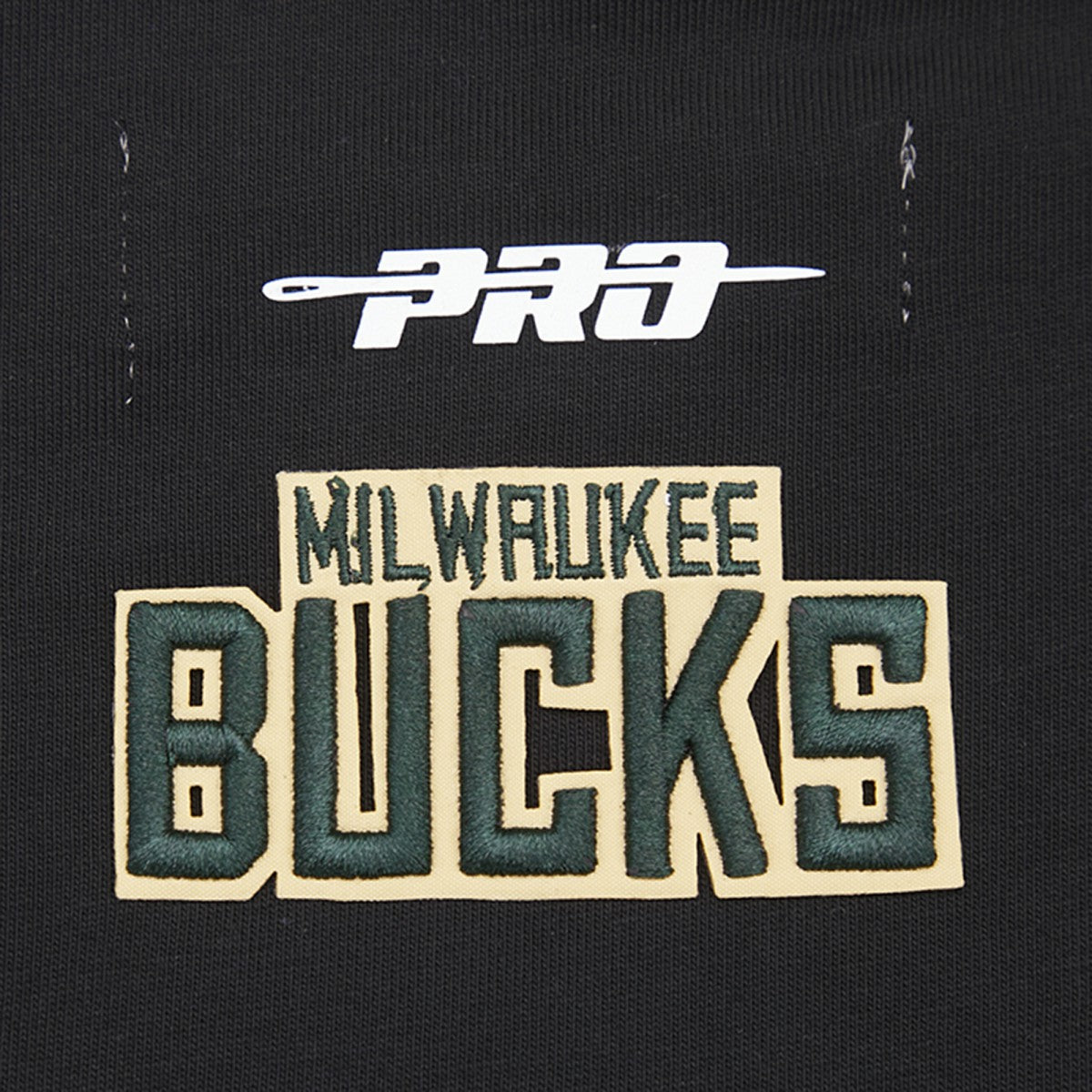Milwaukee Bucks Pro Standard Women's Script Boyfriend T-Shirt Black - NBA