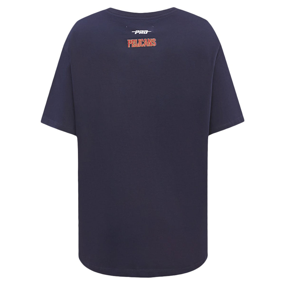 New Orleans Pelicans Pro Standard Women's Script Boyfriend T-Shirt Navy - NBA