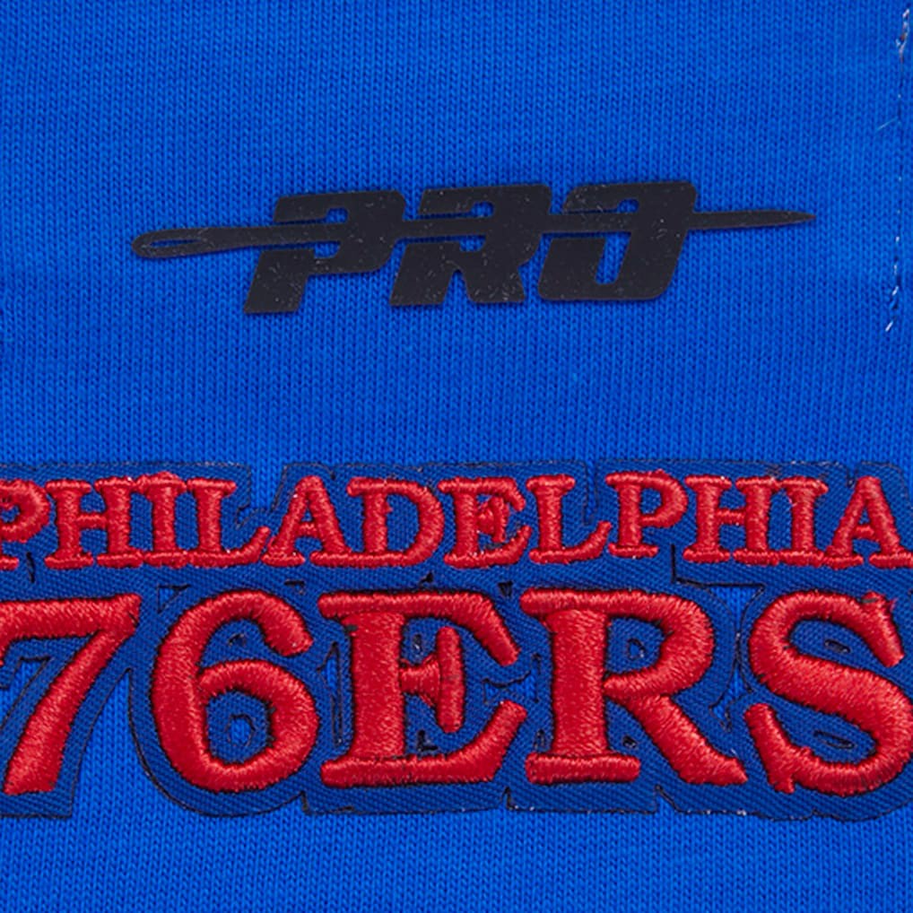 Philadelphia 76ers Pro Standard Women's Script Boyfriend T-Shirt Royal - NBA