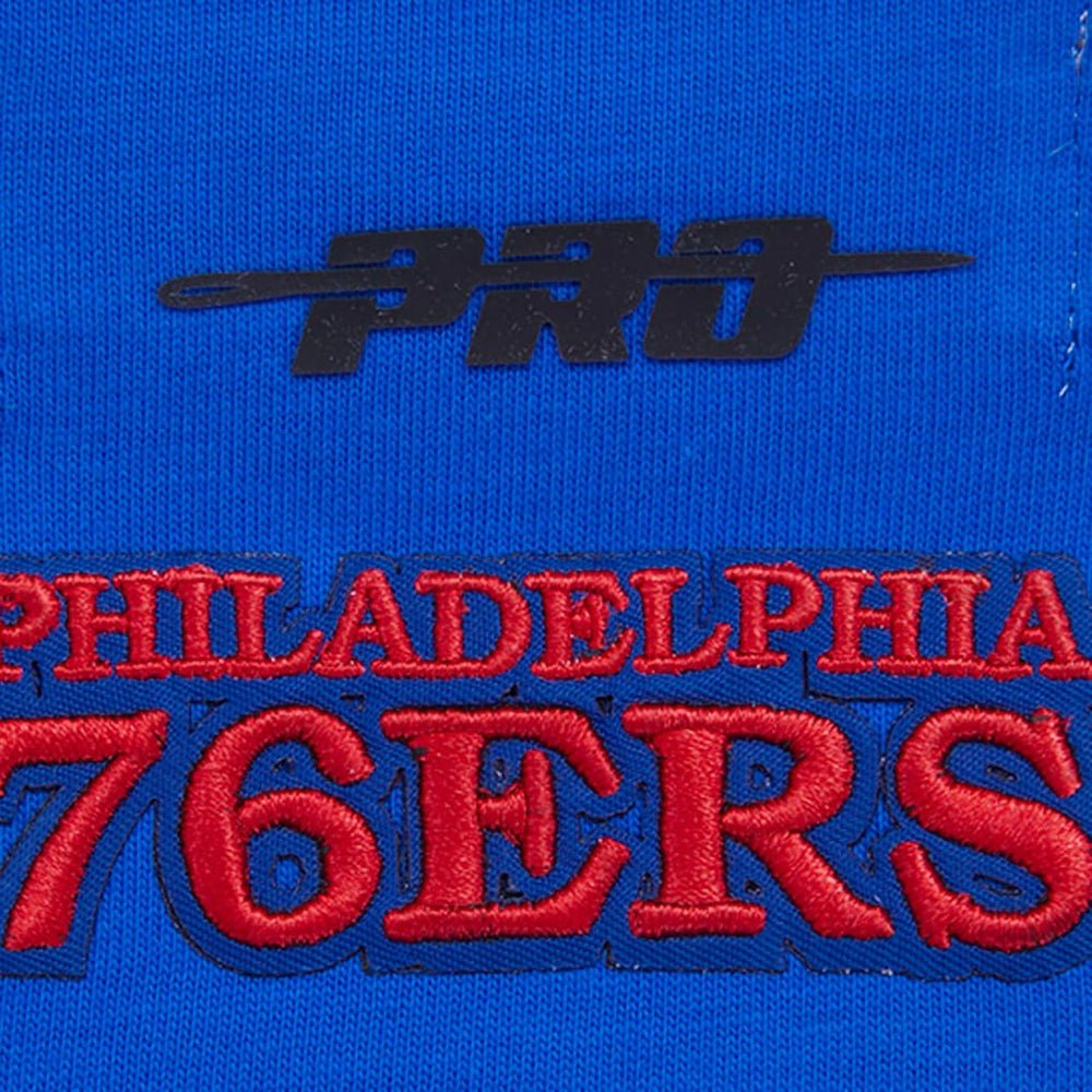 Philadelphia 76ers Pro Standard Women's Script Boyfriend T-Shirt Royal - NBA