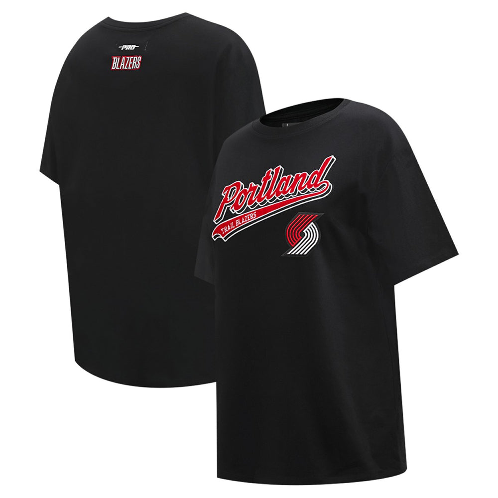 Sacramento Kings Pro Standard Women's Script Boyfriend T-Shirt Black - NBA