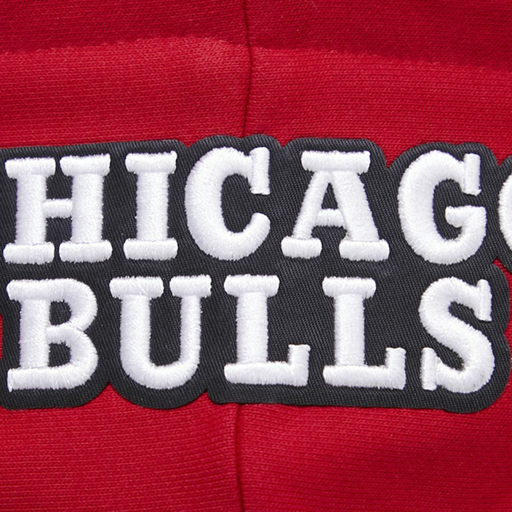 Chicago Bulls Pro Standard Women's Script Tail Cropped Pullover Hoodie Red - NBA