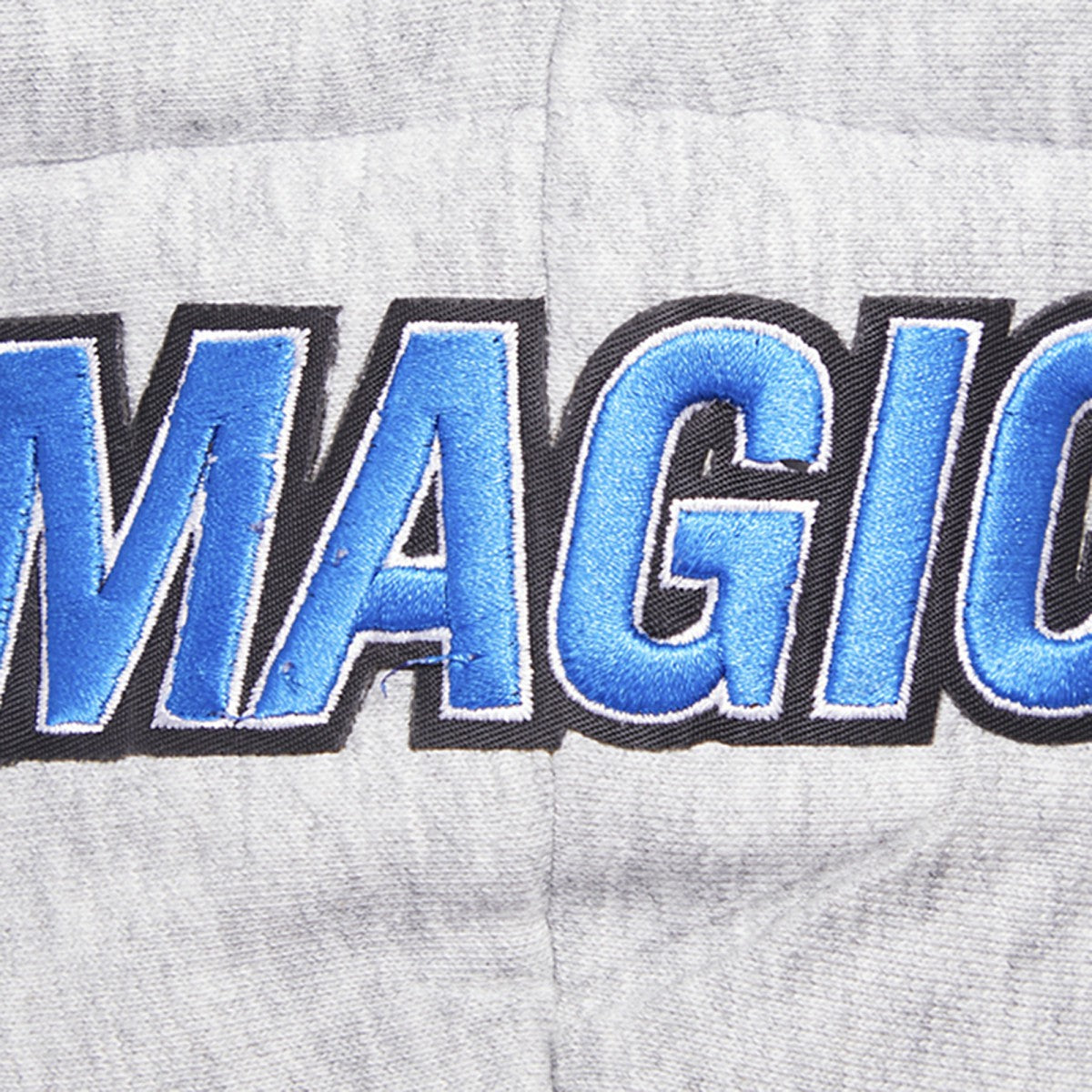 Orlando Magic Pro Standard Women's Script Tail Cropped Pullover Hoodie Heather Gray - NBA
