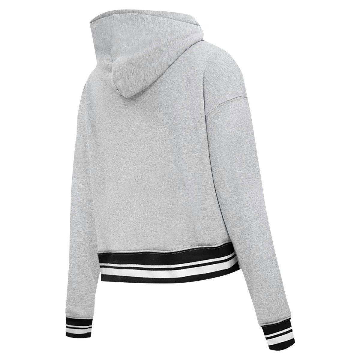 Phoenix Suns Pro Standard Women's Script Tail Cropped Pullover Hoodie Heather Gray - NBA