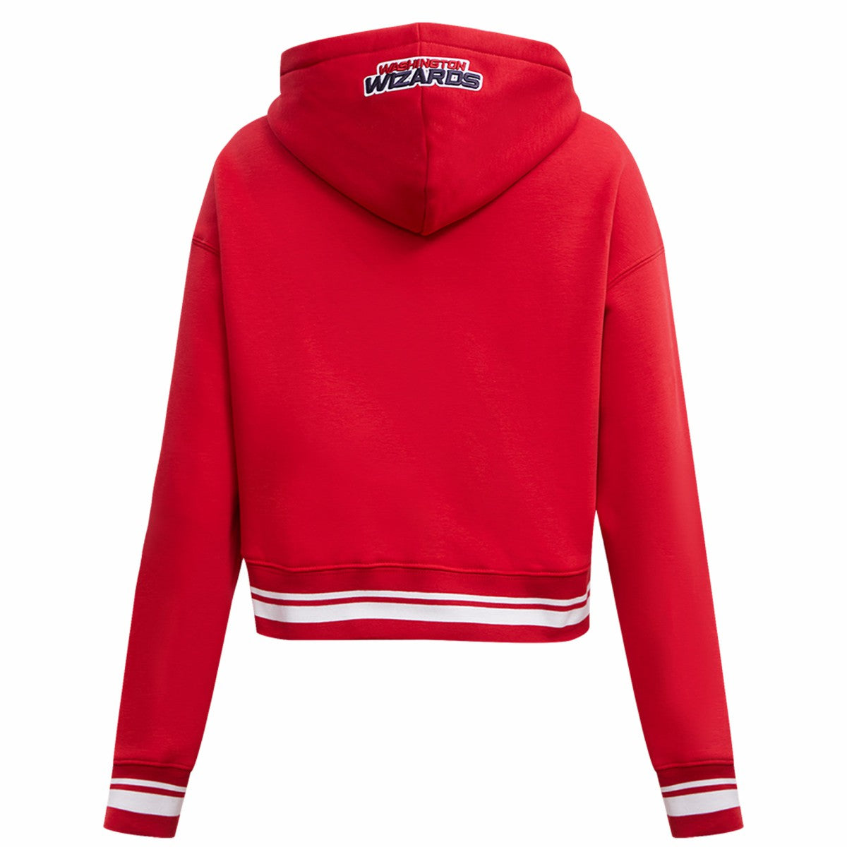 Washington Wizards Pro Standard Women's Script Tail Cropped Pullover Hoodie Red - NBA