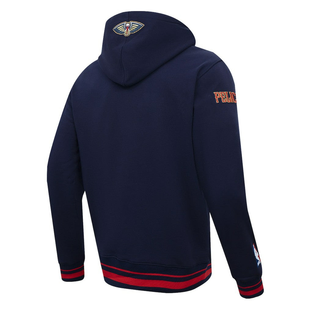 New Orleans Pelicans Pro Standard Script Tail Pullover Hoodie Navy - NBA