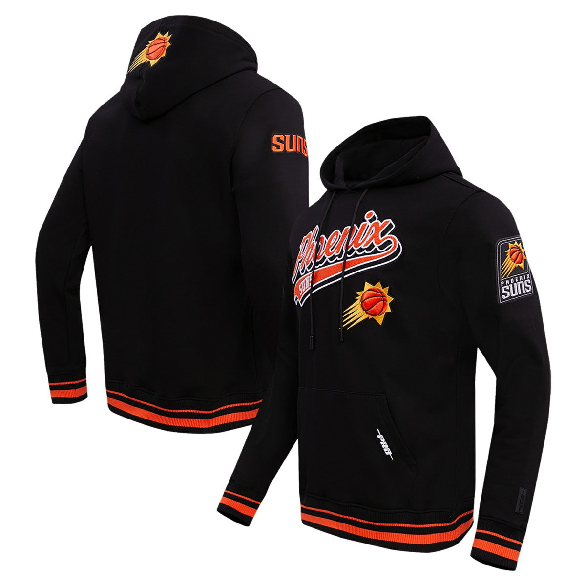 Phoenix Suns Pro Standard Script Tail Pullover Hoodie Black - NBA