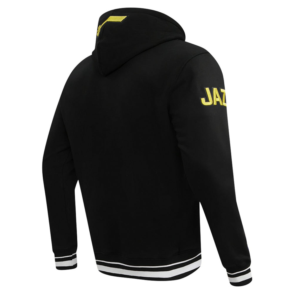 Utah Jazz Pro Standard Script Tail Pullover Hoodie Black - NBA