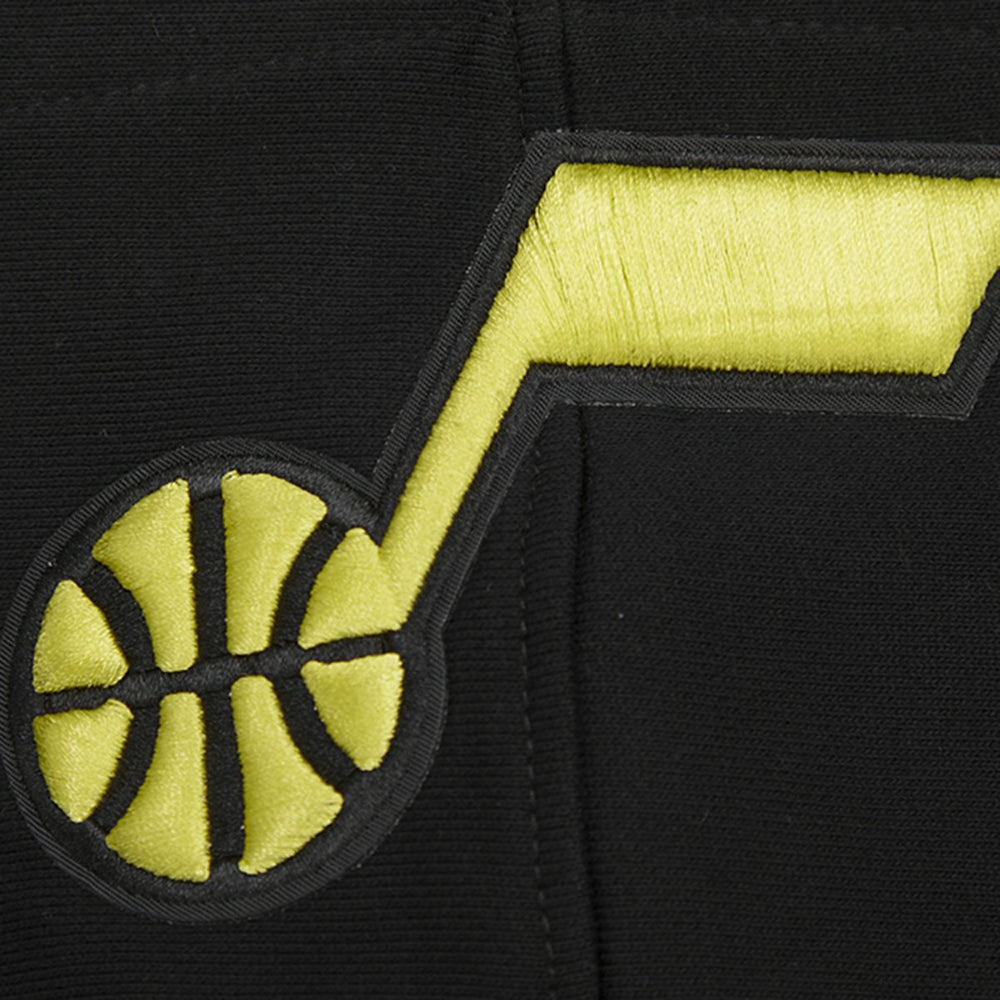Utah Jazz Pro Standard Script Tail Pullover Hoodie Black - NBA