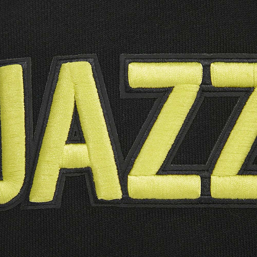 Utah Jazz Pro Standard Script Tail Pullover Hoodie Black - NBA