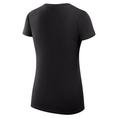 Sacramento Kings G-III 4Her by Carl Banks Women's Super-Slim Fit Lightweight Filigree Logo V-Neck T-Shirt Black - NBA