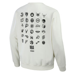 NBA x Staple All Teams Birds of a Feather Crew Sweatshirt Cream - NBA
