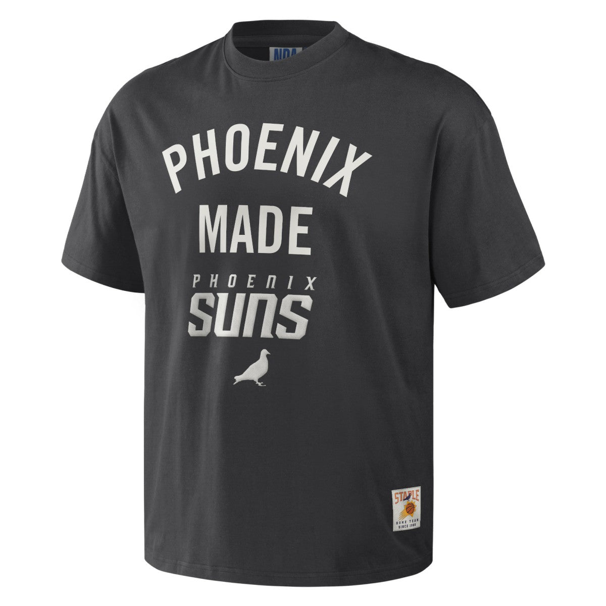 Phoenix Suns NBA x Staple Heavyweight Oversized T-Shirt Anthracite - NBA