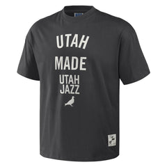 Utah Jazz NBA x Staple Heavyweight Oversized T-Shirt Anthracite - NBA