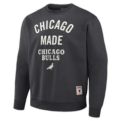 Chicago Bulls NBA x Staple Plush Pullover Sweatshirt Anthracite - NBA