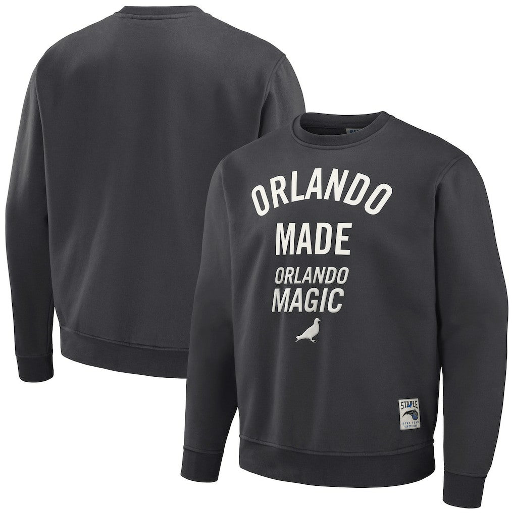 Orlando Magic NBA x Staple Plush Pullover Sweatshirt Anthracite - NBA