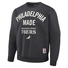 Philadelphia 76ers NBA x Staple Plush Pullover Sweatshirt Anthracite - NBA