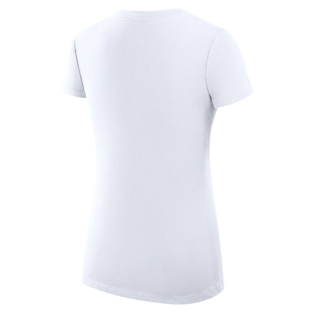 Minnesota Wild G-III 4Her by Carl Banks Women's Super-Slim Fit Lightweight Filigree Logo V-Neck T-Shirt – White - NHL