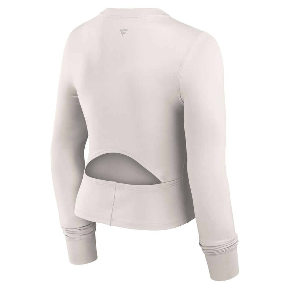 Pittsburgh Steelers Women's Studio Fitted Long Sleeve Gym Top White | Fanatics