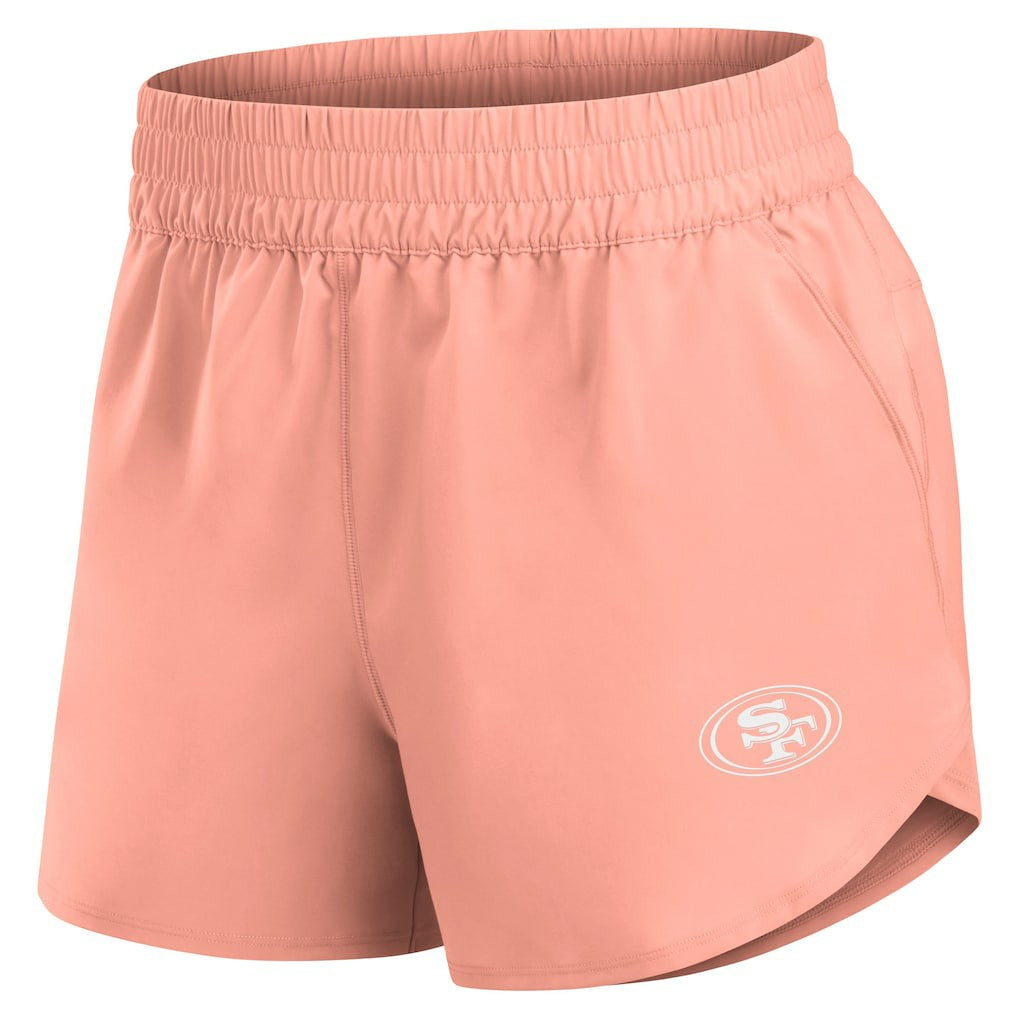 San Francisco 49ers Women's Front Office Woven Shorts Coral | Fanatics