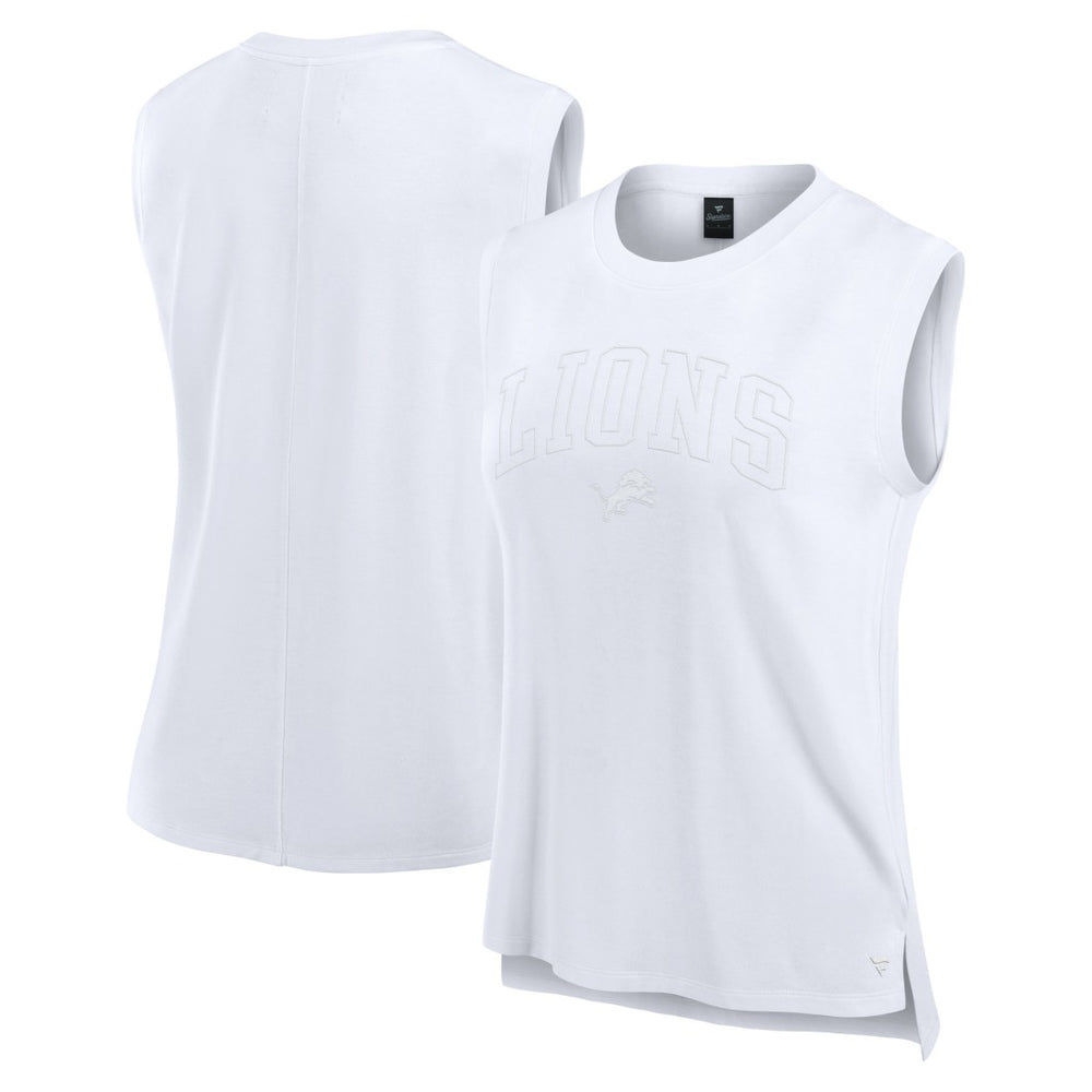 Detroit Lions Women's Studio Gym Tank Top White | Fanatics