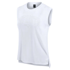 New England Patriots Women's Studio Gym Tank Top White | Fanatics