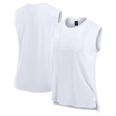 New Orleans Saints Women's Studio Gym Tank Top White | Fanatics
