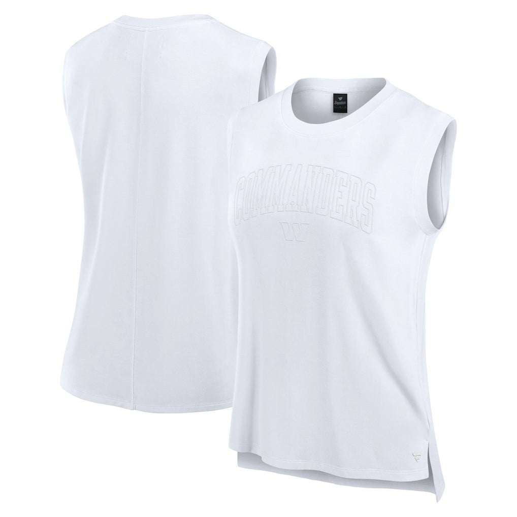 Washington Commanders Women's Studio Gym Tank Top White | Fanatics
