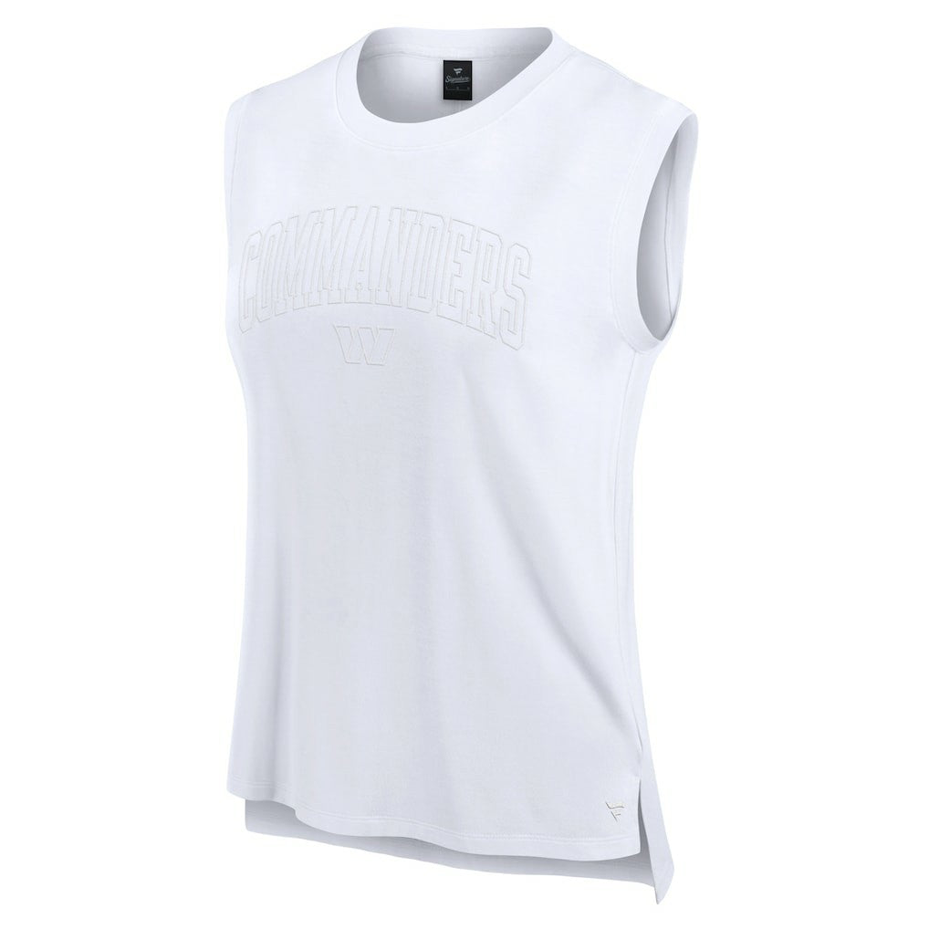 Washington Commanders Women's Studio Gym Tank Top White | Fanatics