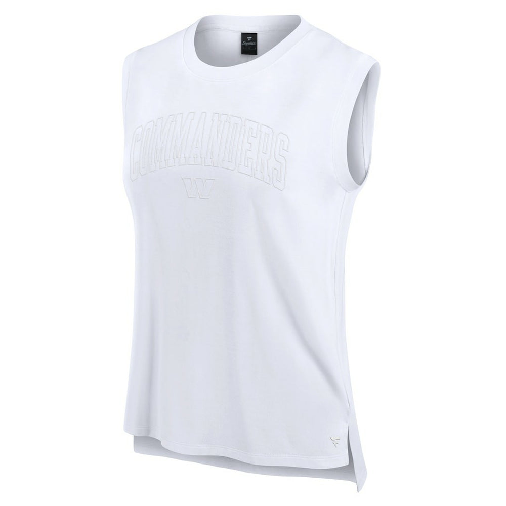 Washington Commanders Women's Studio Gym Tank Top White | Fanatics