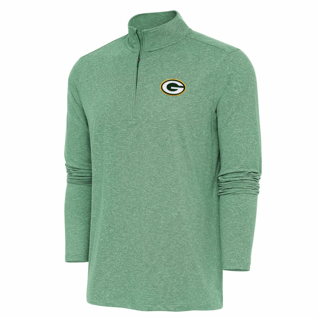 Green Bay Packers Antigua Hunk Quarter-Zip Pullover Top Green | NFL