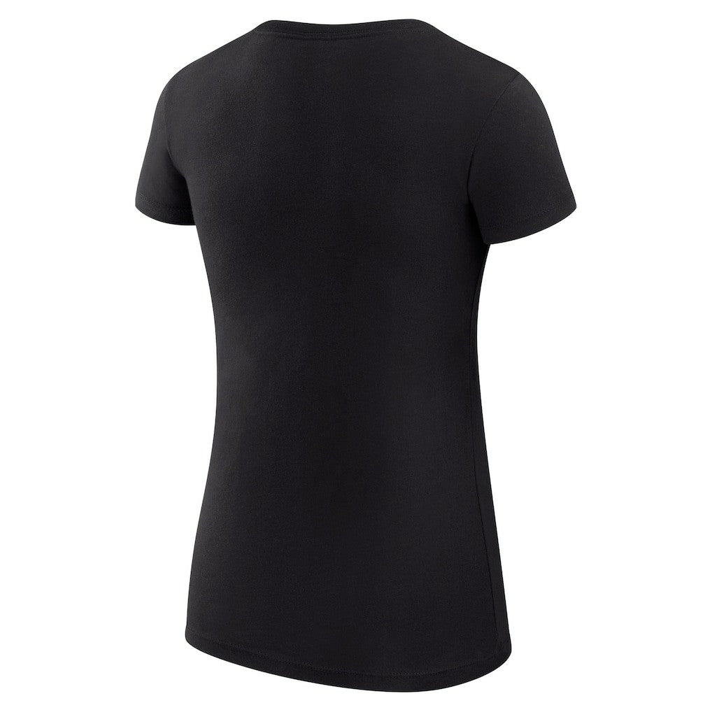 Cleveland Cavaliers G-III 4Her by Carl Banks Women's Super-Slim Fit Lightweight Filigree Logo T-Shirt - Black - NBA