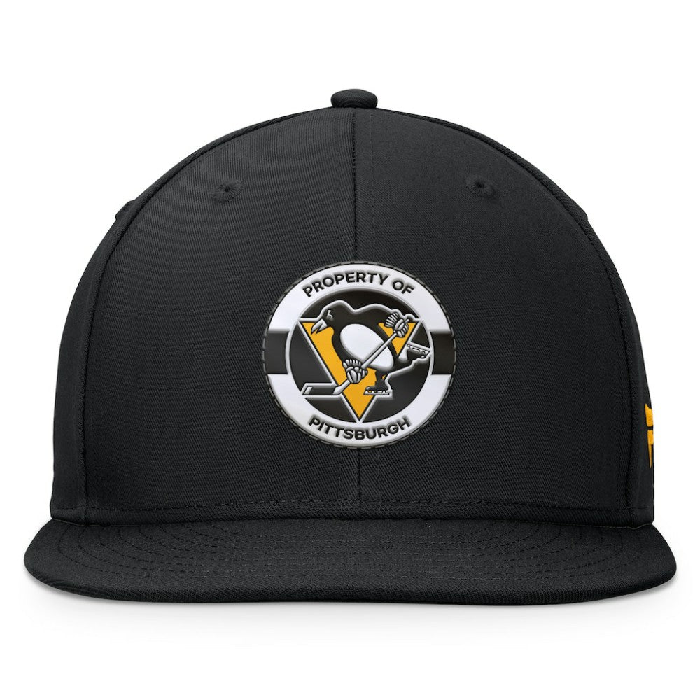 Pittsburgh Penguins Fanatics Authentic Pro Training Camp Snapback Hat - Black - NHL