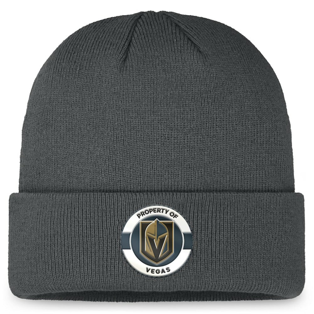 Vegas Golden Knights Fanatics Authentic Pro Training Camp Cuffed Knit Hat - Charcoal - NHL