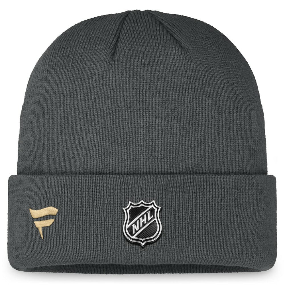 Vegas Golden Knights Fanatics Authentic Pro Training Camp Cuffed Knit Hat - Charcoal - NHL
