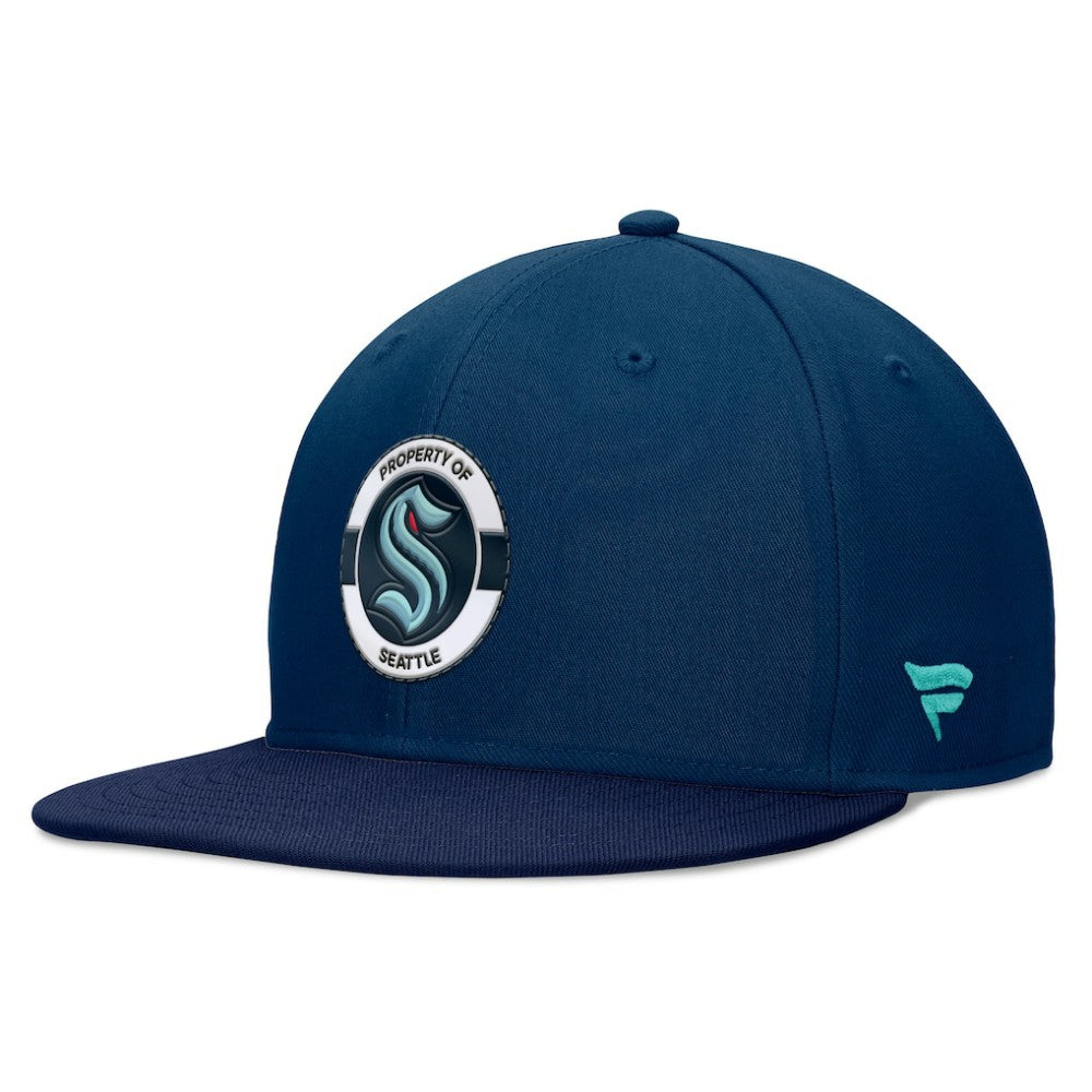 Seattle Kraken Fanatics Authentic Pro Training Camp Snapback Hat - Deep Sea Blue - NHL