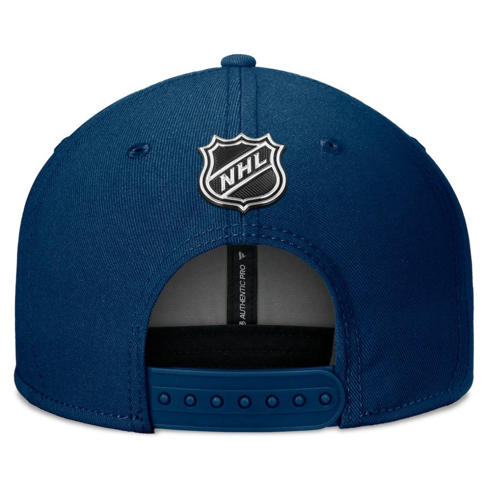 Seattle Kraken Fanatics Authentic Pro Training Camp Snapback Hat - Deep Sea Blue - NHL