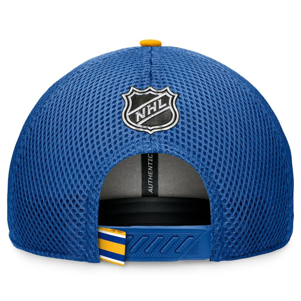 Buffalo Sabres Fanatics 2024 NHL Draft On Stage Trucker Adjustable Hat - Royal - NHL