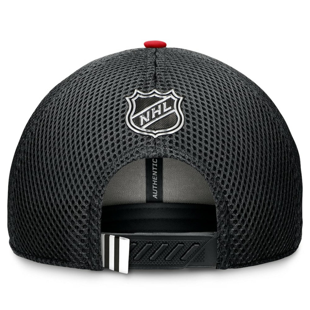Chicago Blackhawks Fanatics 2024 NHL Draft On Stage Trucker Adjustable Hat - Black - NHL